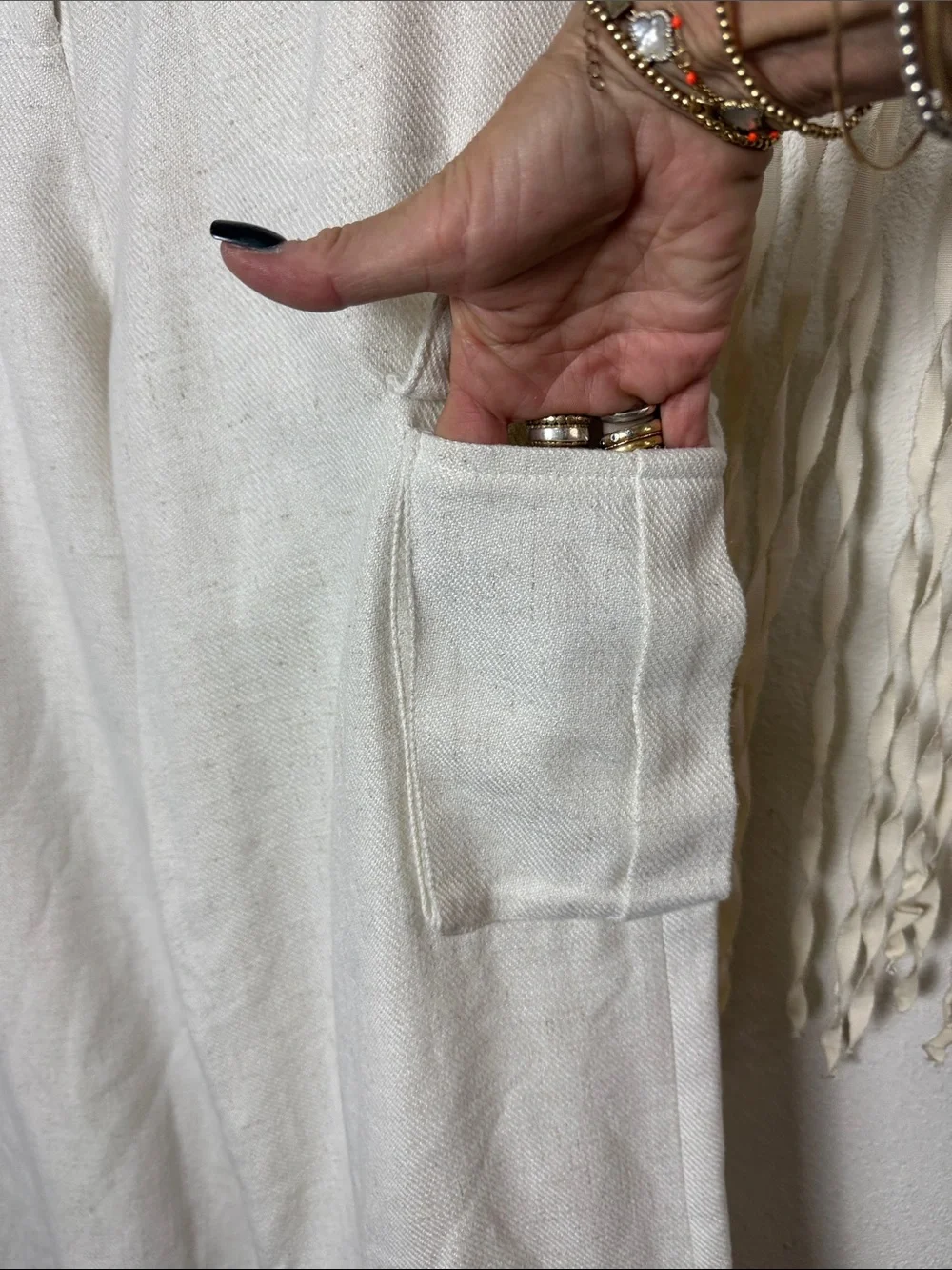 Torn by Ronny Kobo Bernee Wide Leg Cargo Trouser in Stone Size XS